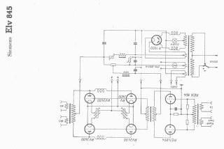 Siemens ELV845 schematic circuit diagram