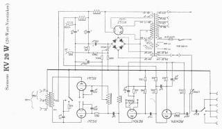 Siemens KV20W schematic circuit diagram