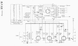 Siemens KV2W schematic circuit diagram