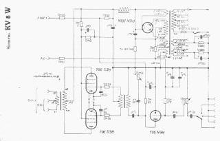 Siemens KV8W schematic circuit diagram