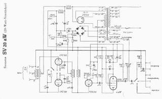 Siemens SV20AW schematic circuit diagram