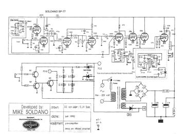 Soldano SP77 schematic circuit diagram