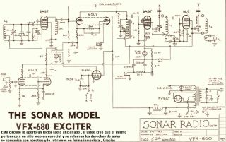 Sonar VFX680 schematic circuit diagram