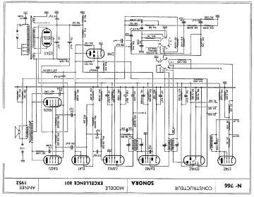 Sonora 801 schematic circuit diagram