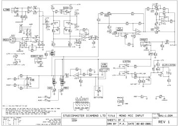StudioMaster T8A2 schematic circuit diagram