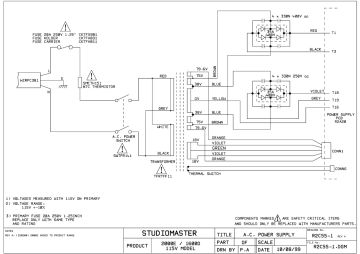 StudioMaster 2000E schematic circuit diagram