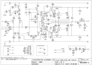 StudioMaster 600E schematic circuit diagram