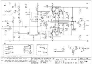 Studiomaster 600E schematic circuit diagram
