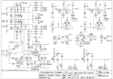 Studiomaster 1500E schematic circuit diagram