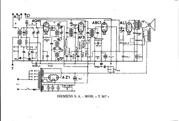 Siemens T567 schematic circuit diagram