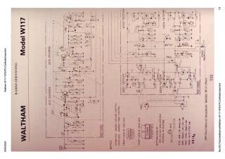 Waltham W117 schematic circuit diagram
